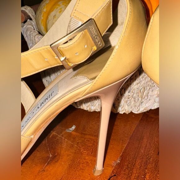 Jimmy Choo Nude Strapy Sandals EUC SZ 42 - Picture 8 of 11